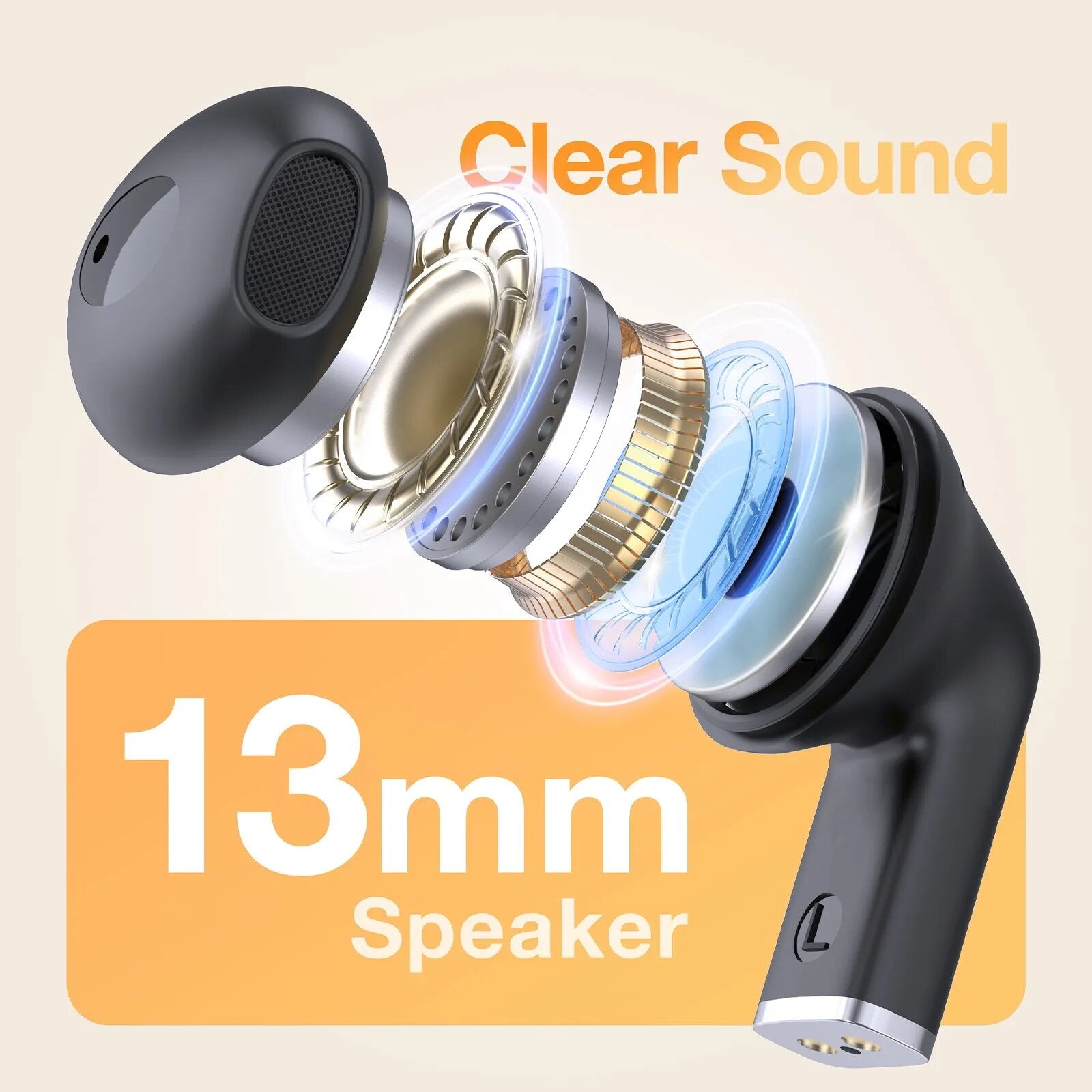 1HORA AUT209 TWS Wireless Bluetooth Earphone, Lightweight Earbuds - ORRO HOME