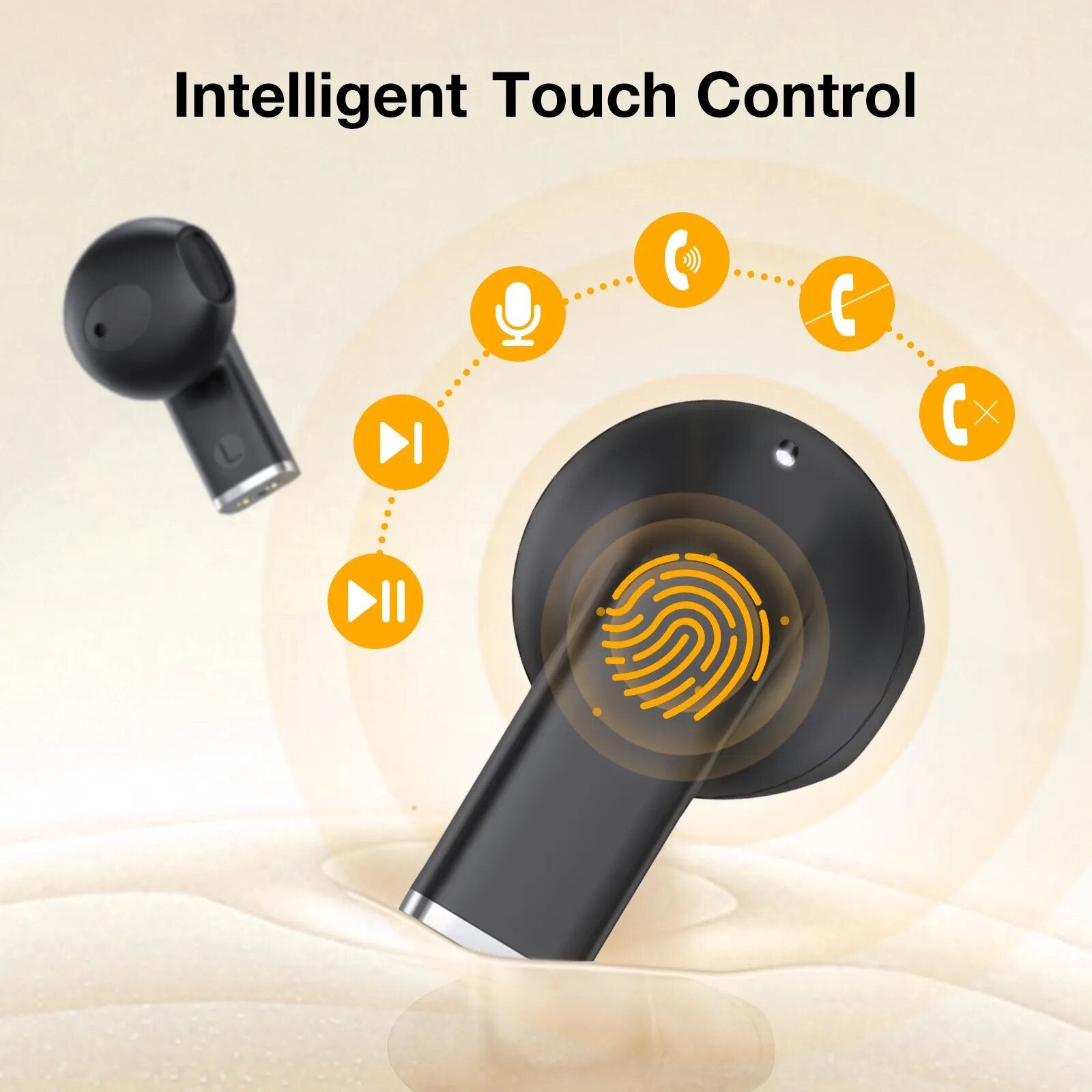 1HORA AUT209 TWS Wireless Bluetooth Earphone, Lightweight Earbuds - ORRO HOME