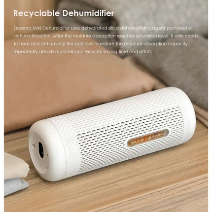 Deerma CS50MW Electric Dehumidifier 20W Power, Compact and Portable Design - White - ORRO HOME