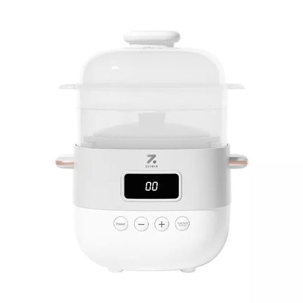ZOLELE ES101 Elctric Stew Pot Smart Slow Cooker, 1 Liter Capacity Ceramic Inner Pot - White - ORRO HOME