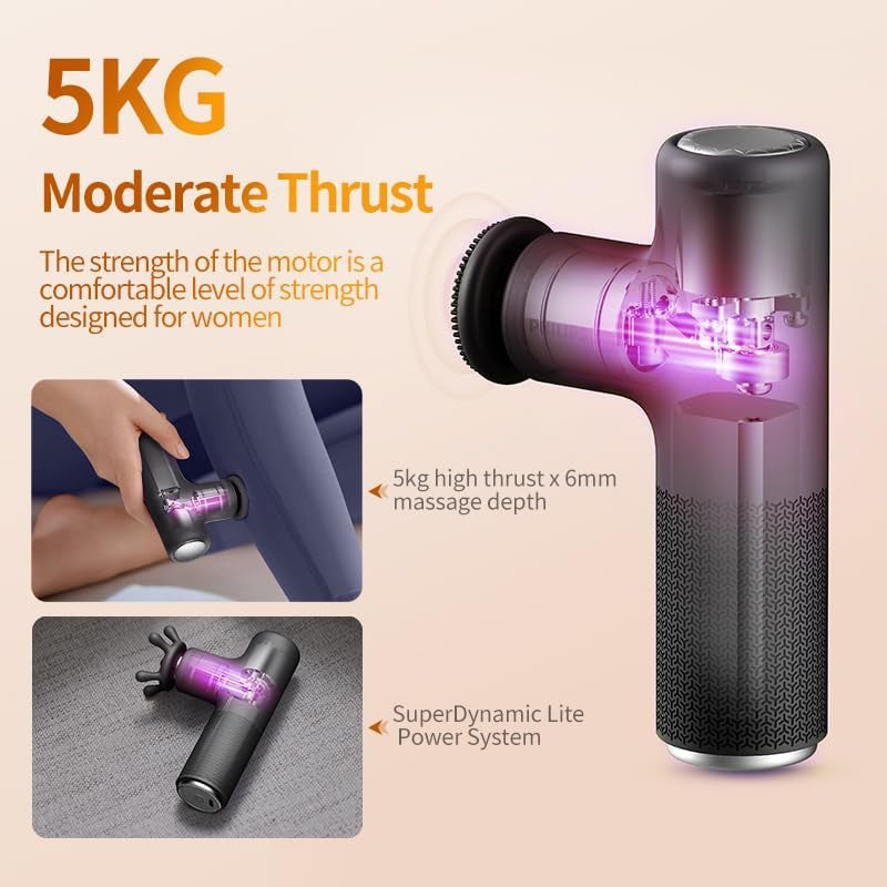 Philips Mini Massage gun PPM7311 With Innovative Lightweight Build - Black - ORRO HOME