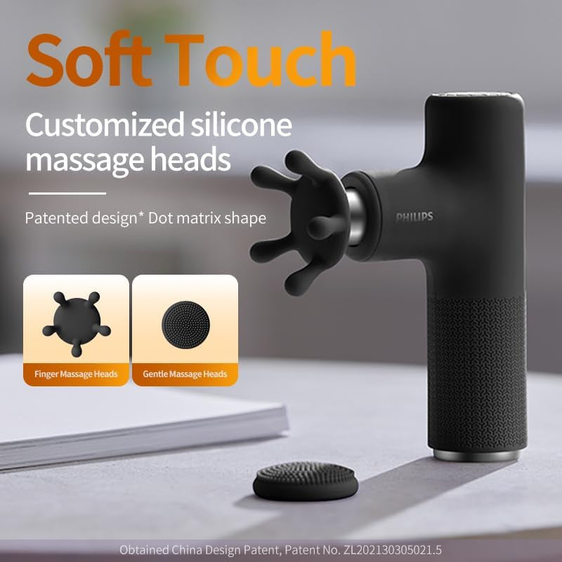 Philips Mini Massage gun PPM7311 With Innovative Lightweight Build - Black - ORRO HOME