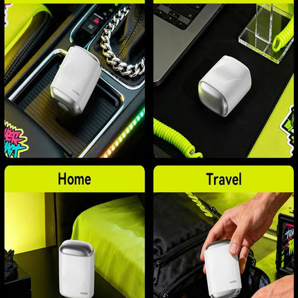 MS006 Mini Compact Foil Shaver 3D Floating Triple-Blade System 6800 RPM/min Type-C Rechargeable Pocket-Size Shaver-White