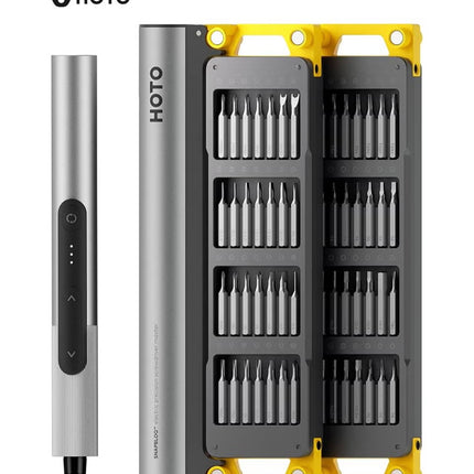 Electric Precision Screwdriver Master Set (56 Bits) – 3 Torque Settings, Brushless Motor, LED Light, Rechargeable – 60min Runtime, Type-C Charging