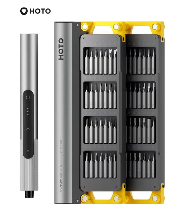 Electric Precision Screwdriver Master Set (56 Bits) – 3 Torque Settings, Brushless Motor, LED Light, Rechargeable – 60min Runtime, Type-C Charging