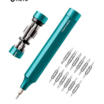 24-in-1 Precision Screwdriver Pen Set – Green, Magnetic Tool Kit with S2 Steel Bits, Aluminum Alloy Body for Electronics, Glasses, Watches, Laptops, DIY & Gadgets – QWLSD004