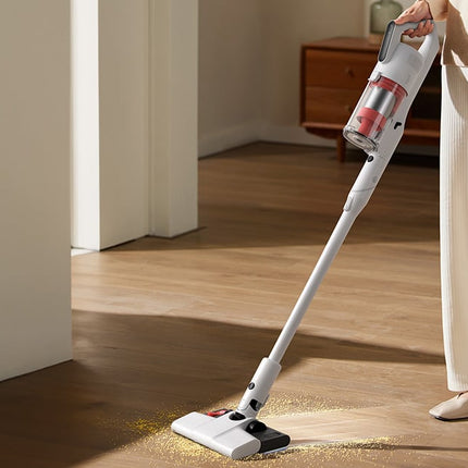 Deerma Cordless Vacuum Cleaner, Rechargable, Long battery Life, 35 Minutes Operation - WHITE - ORRO HOME