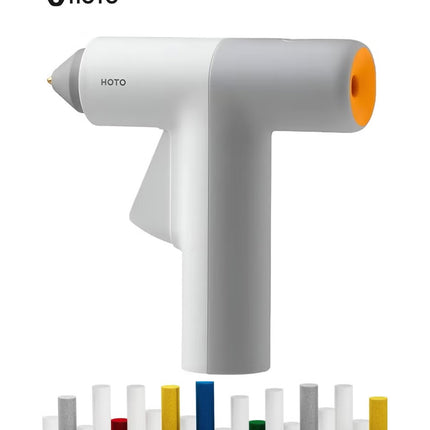 Easyflow Manual Gluegun | Anti-Scald Silicone Cover | USB-C Rechargeable | Fast 30s Heat-Up | Precise 1mm Glue Flow | 2000mAh Battery | Auto Shut-Off | Eco Glue Sticks – EF-GG002