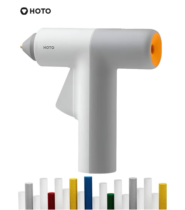 Easyflow Manual Gluegun | Anti-Scald Silicone Cover | USB-C Rechargeable | Fast 30s Heat-Up | Precise 1mm Glue Flow | 2000mAh Battery | Auto Shut-Off | Eco Glue Sticks – EF-GG002