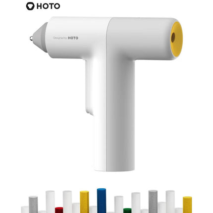 Auto Hot Gluegun – Cordless Gluegun for Crafts, DIY, Repair, Decorating, Floral Projects – One-Press Operation, 30s Fast Preheat, Anti-Drip, Auto Shut-Off, 3000mAh Battery, 40 Colorful Glue Sticks Included – QWRJQ002