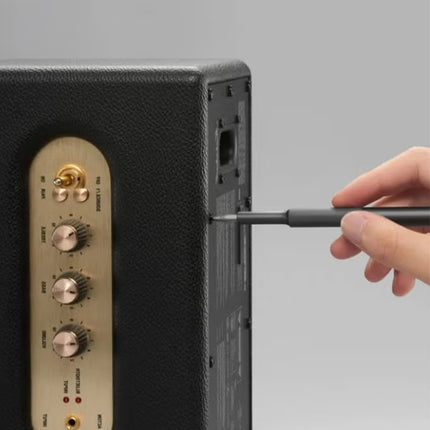 Precision Screwdriver Set – 28 S2-Steel Bits, 360° Free-Rotating Lid, Magnetic Storage, Semi-Auto Box Cover – USB Rechargeable