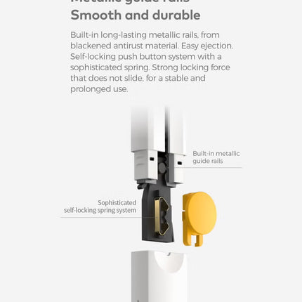 Utility-cutter– HOTO Ergonomic Design, 18mm Anti-Rust , Self-Locking Mechanism, Metal Guide Rails, Cutting Groove – Gray – QWMGD001