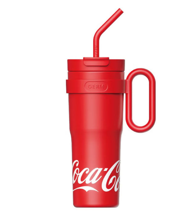 Coca-Cola Collection Big 3Way Tumbler – Red | 1100ml Large Capacity | Triple Drinking Mode | Stainless Steel Vacuum Flask | Official Coca-Cola Licensed | GERM
