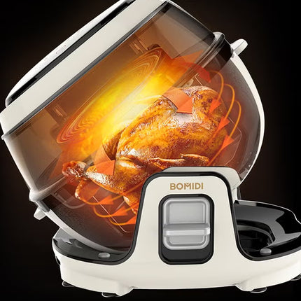 6L Multifunctional Air Fryer Cooking Pot Healthier Oil-Free & Low-Fat Cooking | Sleek Top-Mounted Touch Panel for Effortless Operation | BMD-AF01-WHITE