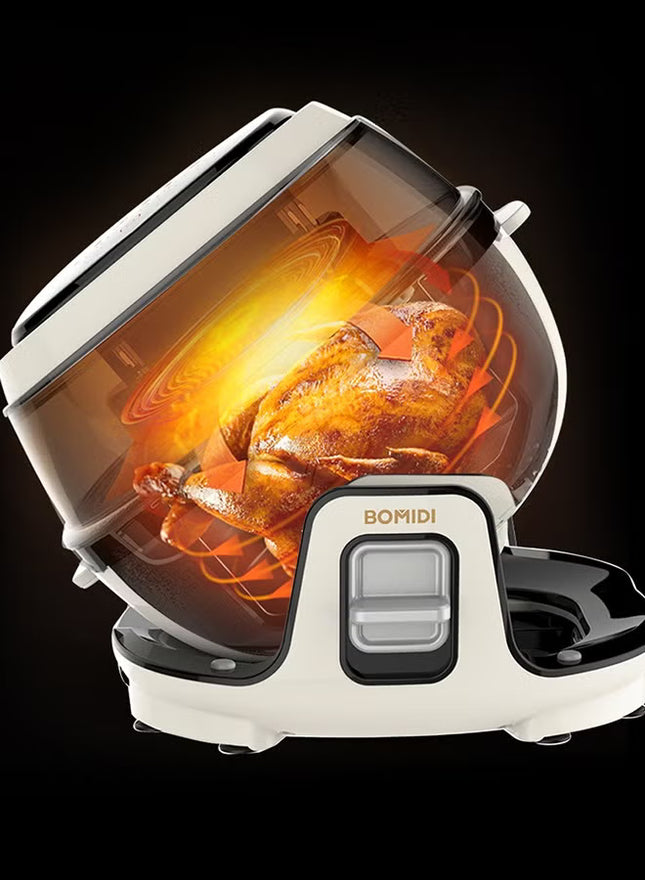 6L Multifunctional Air Fryer Cooking Pot Healthier Oil-Free & Low-Fat Cooking | Sleek Top-Mounted Touch Panel for Effortless Operation | BMD-AF01-WHITE