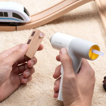 Auto Hot Gluegun – Cordless Gluegun for Crafts, DIY, Repair, Decorating, Floral Projects – One-Press Operation, 30s Fast Preheat, Anti-Drip, Auto Shut-Off, 3000mAh Battery, 40 Colorful Glue Sticks Included – QWRJQ002