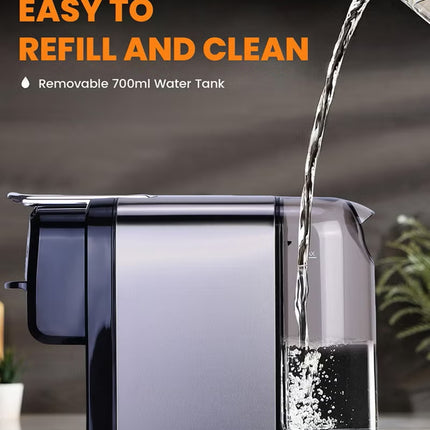 3-in-1 Capsule Coffee Machine – Compatible with Nespresso, Dolce Gusto, and Ground Coffee – 20 Bar High-Pressure Espresso Maker with Touch Control Panel, Self-Cleaning Function, LED Indicators, 700ML Removable Water Tank – CM01