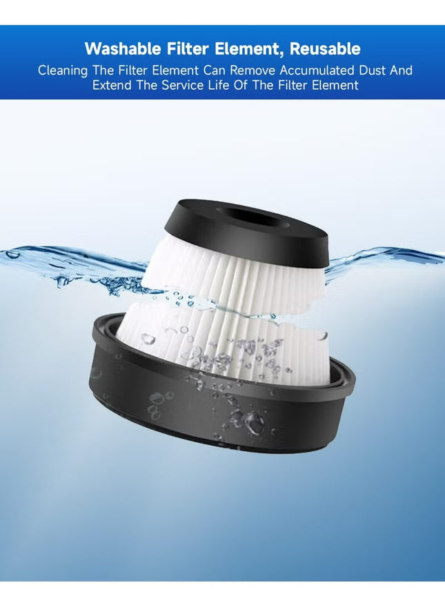 Handheld Vacuum Cleaner – 17000Pa Powerful Suction, 500W Motor, 900mL Dust Cup, Quiet Operation, 5-in-1 Multi-Surface Cleaning | BOMIDI S9 (Black)