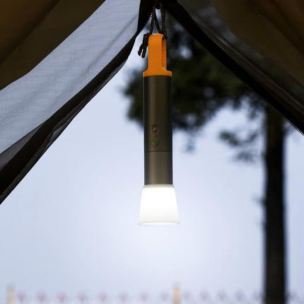 Flashlight Lite | Zoomable Torch with 5 Modes (SOS & Strobe) | USB Rechargeable Extremely Bright 1000 Lumen Torch with Diffuser & Portable Carabiner Hook | Flashlight for Camping, Hiking, Emergency