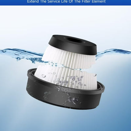 Portable Handheld Vacuum Cleaner with 17000Pa Strong Power 900mL Dust Cup, Quiet Suction- Stick Vacuum Cleaner for Wood, Carpet, Tile Floors S9- White