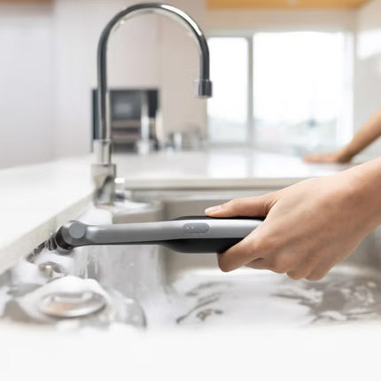 HOTO Wand Cordless Spin Scrubber – 360° Rotating Electric Cleaning Brush with 12 Magnetic Brush Heads, 210-Minute Runtime, IPX7 Waterproof, USB-C Rechargeable