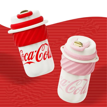 Coca-Cola Ice-Cream Vacuum Tumbler – Red 500ml | GERM | Double-Wall Stainless Steel | Official Coke Licensed | Hot & Cold Insulated | BPA-Free Travel Mug