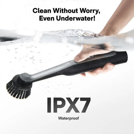 HOTO Wand Cordless Spin Scrubber – 360° Rotating Electric Cleaning Brush with 12 Magnetic Brush Heads, 210-Minute Runtime, IPX7 Waterproof, USB-C Rechargeable