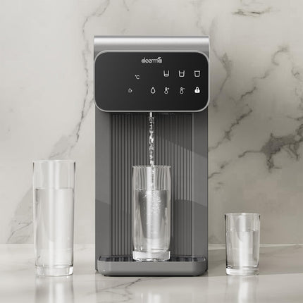 One-Touch Hot Water Dispenser Rapid Heating Electric Thermo Kettle – Instant Hot Water for Tea, Coffee, and More with Digital Display Precision Temperature Control 3 L 2200 W SH37W Grey