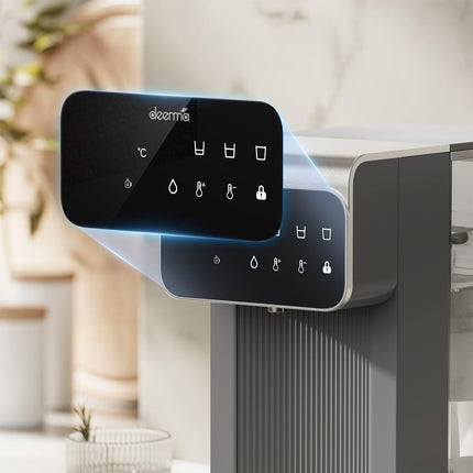 One-Touch Hot Water Dispenser Rapid Heating Electric Thermo Kettle – Instant Hot Water for Tea, Coffee, and More with Digital Display Precision Temperature Control 3 L 2200 W SH37W Grey