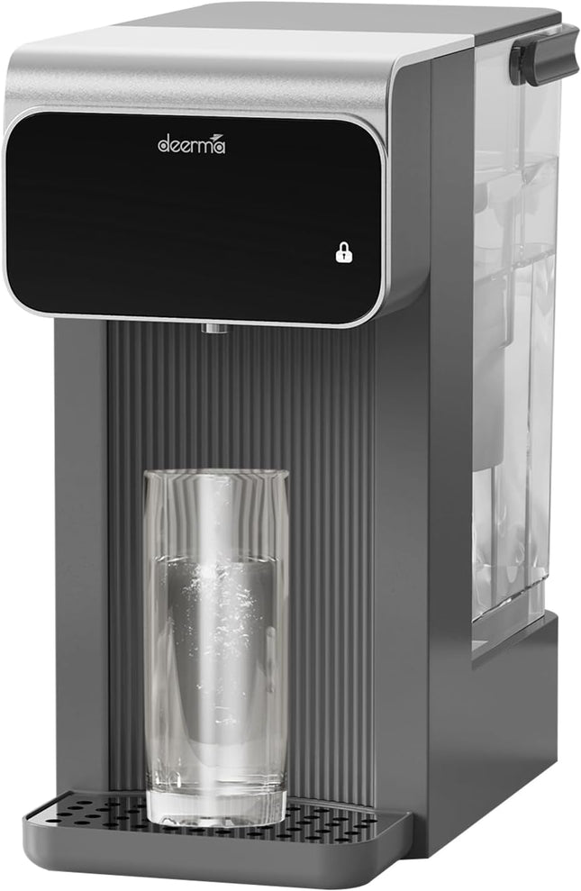 One-Touch Hot Water Dispenser Rapid Heating Electric Thermo Kettle – Instant Hot Water for Tea, Coffee, and More with Digital Display Precision Temperature Control 3 L 2200 W SH37W Grey