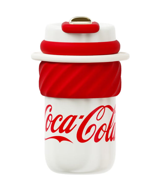 Coca-Cola Ice-Cream Vacuum Tumbler – Red 500ml | GERM | Double-Wall Stainless Steel | Official Coke Licensed | Hot & Cold Insulated | BPA-Free Travel Mug