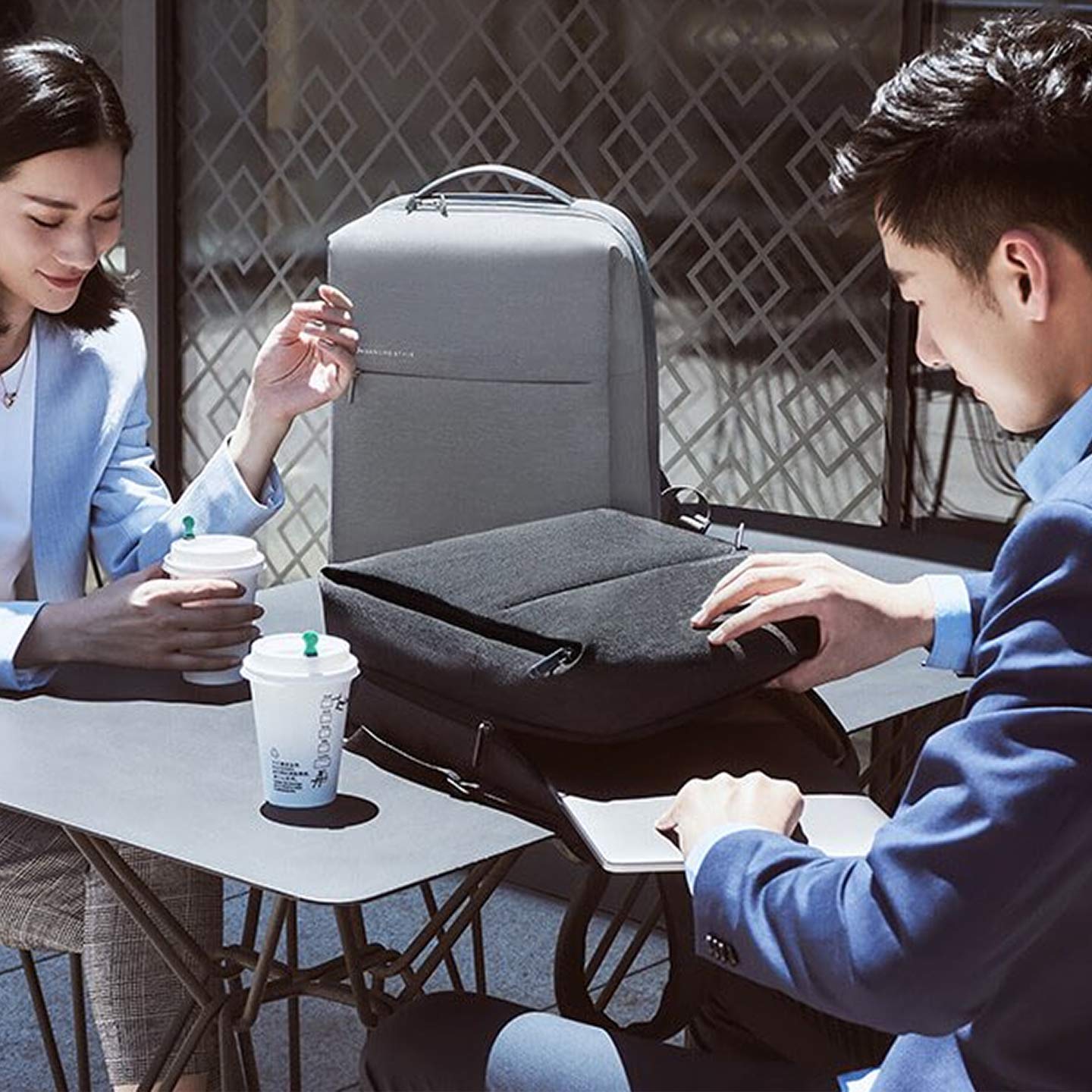 Xiaomi Mi City Backpack 2 Sleek Design With 4 Storage Compartments - Dark Grey - ORRO HOME
