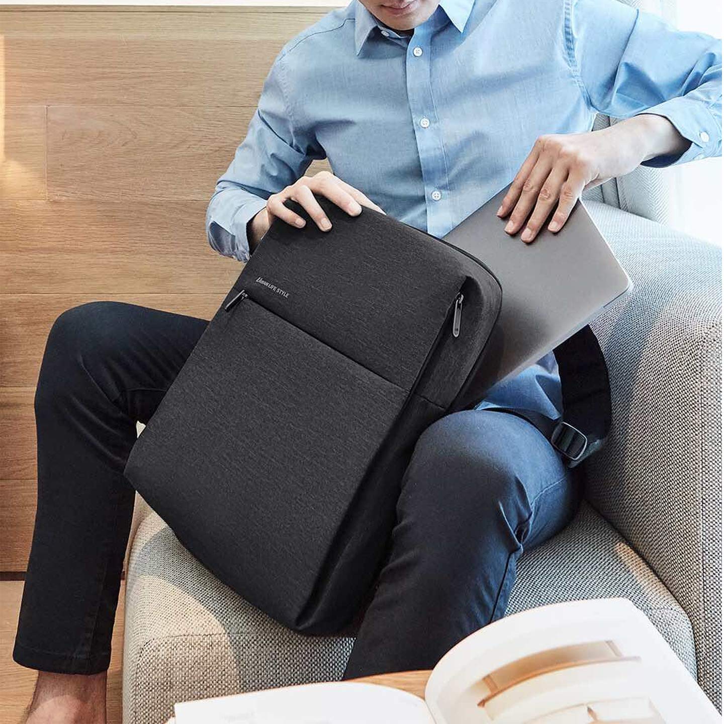 Xiaomi Mi City Backpack 2 Sleek Design With 4 Storage Compartments - Dark Grey - ORRO HOME