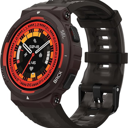 Amazfit Active Edge Smart Watch With Stylish Rugged Sport & Fitness Design - Black - ORRO HOME