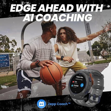 Amazfit Active Edge Smart Watch With Stylish Rugged Sport & Fitness Design - Black - ORRO HOME
