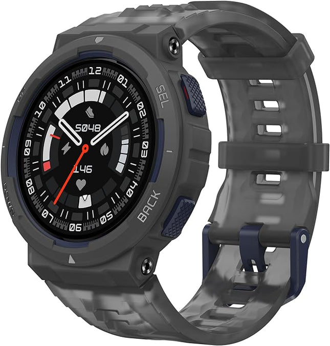 Amazfit Active Edge Smart Watch With Stylish Rugged Sport & Fitness Design - Grey - ORRO HOME