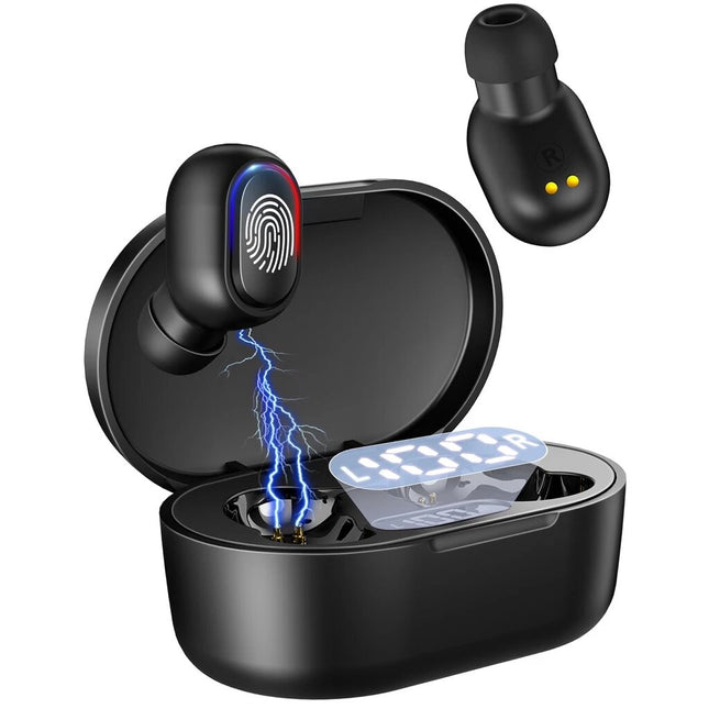 1Hora Wireless Headphones Bluetooth 5.3 Headphones In-Ear Headphones - Black - ORRO HOME
