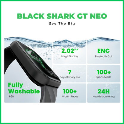 Black Shark GT Neo Smartwatch - Black - ORRO HOME