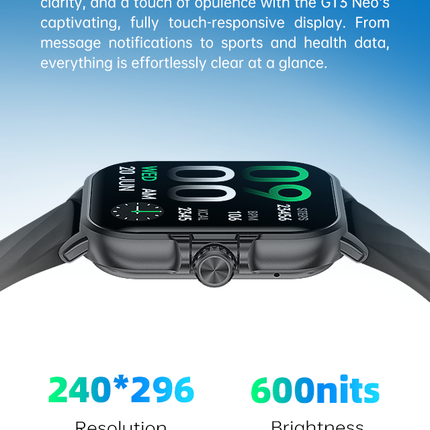Black Shark GT Neo Smart Watch - Black - ORRO HOME