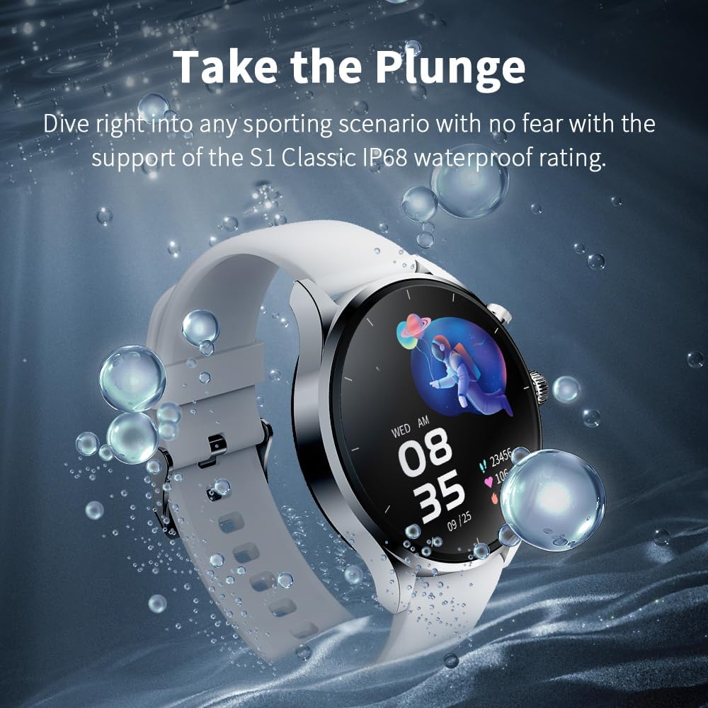 Black Shark S1 Classic Smartwatch - Silver - ORRO HOME
