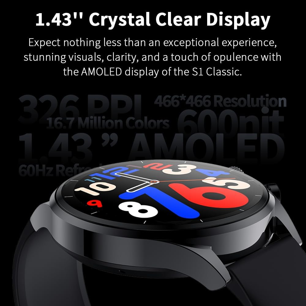 Black Shark S1 Classic Smartwatch - Silver - ORRO HOME