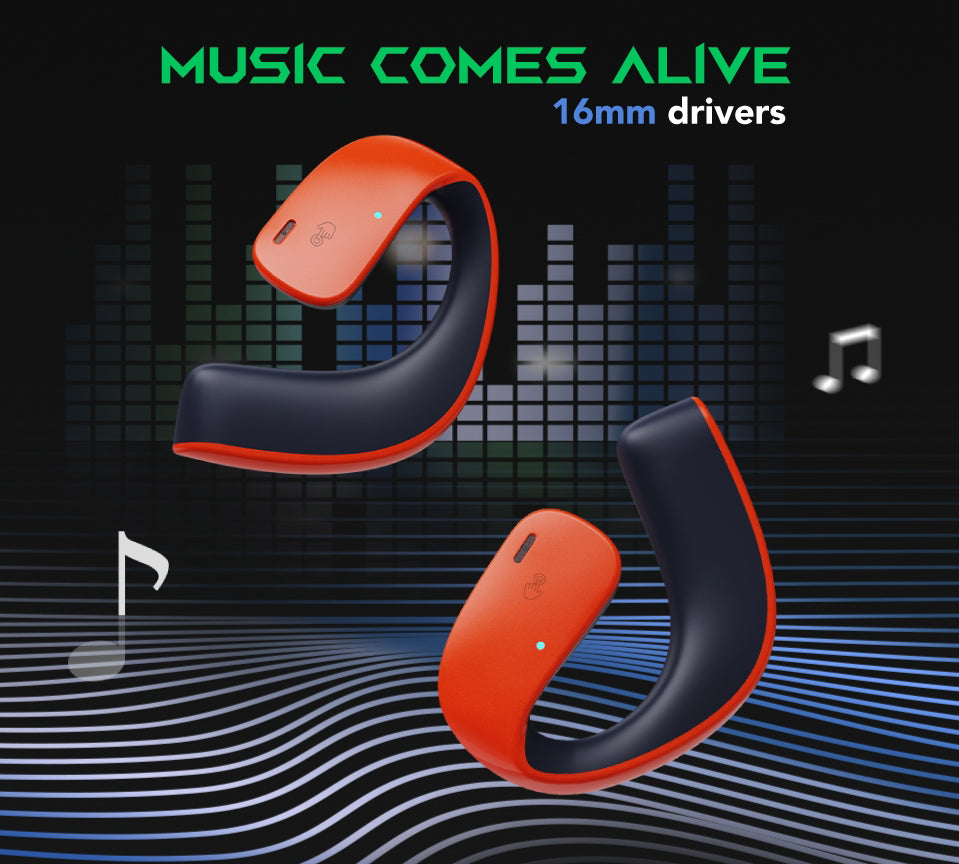Black Shark T20 Open Ear Wireless Earphone - White - ORRO HOME