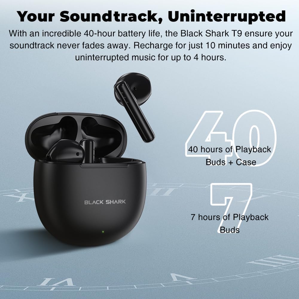 Black Shark T9 Wireless Earphone - Black - ORRO HOME