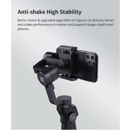 Funsnap Capture 2s Smartphone Camera Stabilizer - Black - ORRO HOME