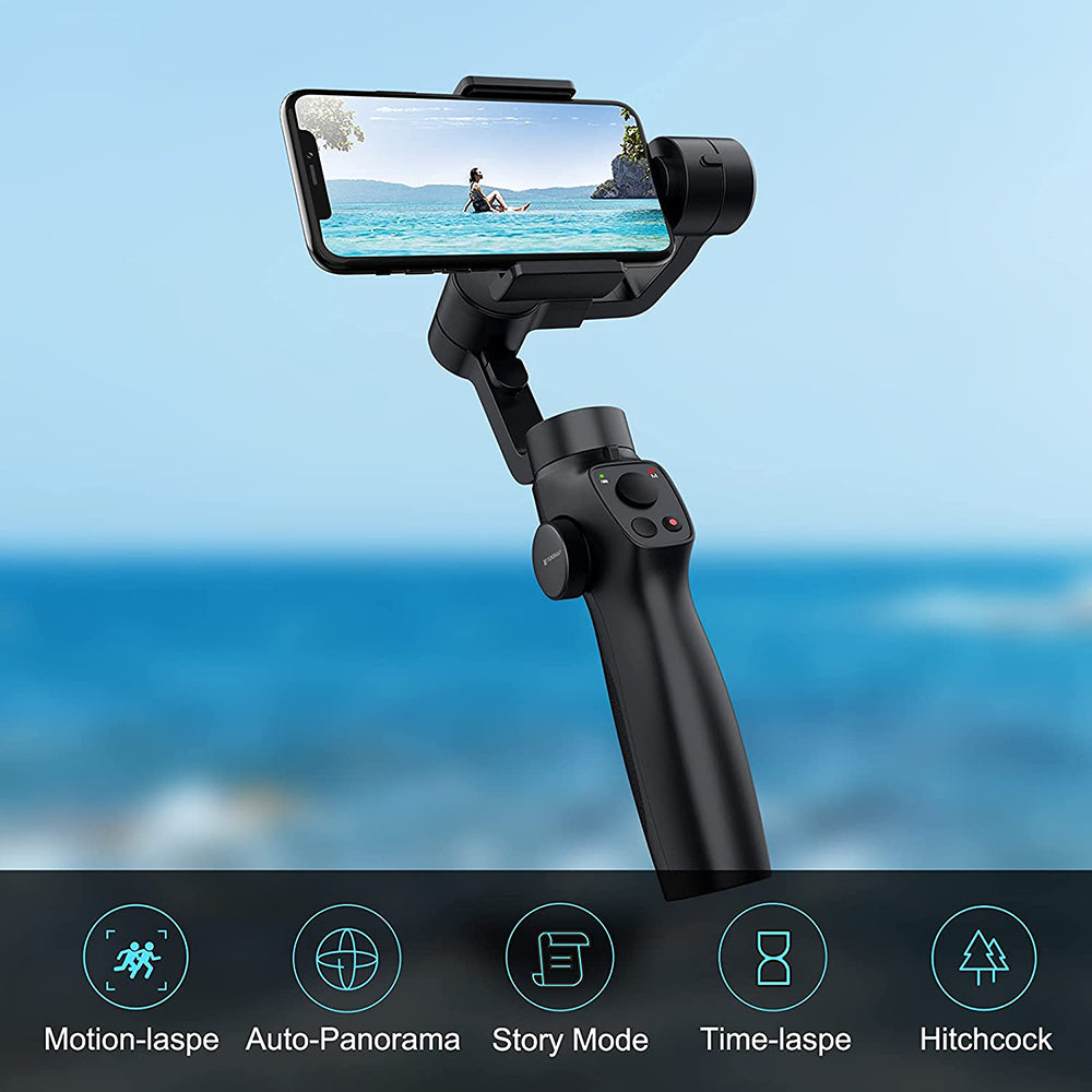Funsnap Capture 2s Smartphone Camera Stabilizer - Black - ORRO HOME