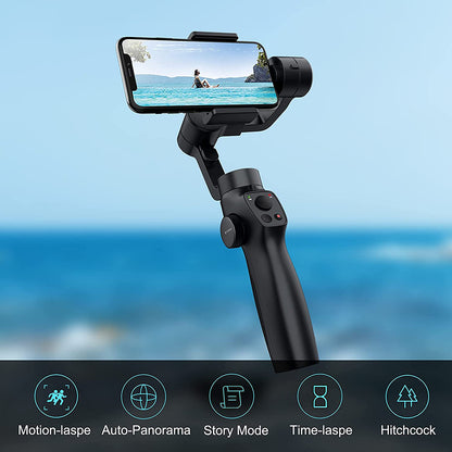 Funsnap Capture 2s Smartphone Camera Stabilizer - Black - ORRO HOME