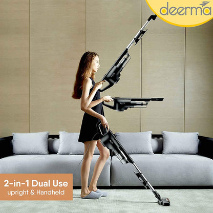 Deerma DX600 2-in-1 Handheld Vacuum Cleaner - Black - ORRO HOME