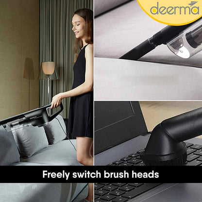 Deerma DX600 2-in-1 Handheld Vacuum Cleaner - Black - ORRO HOME