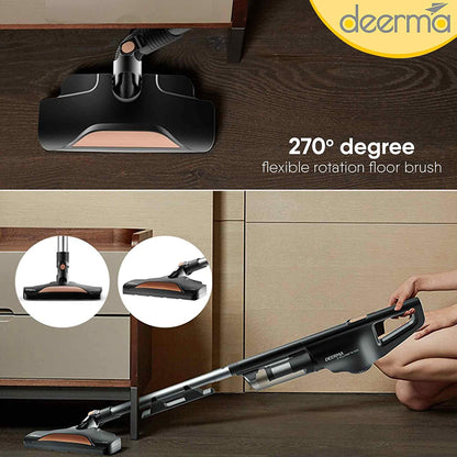 Deerma DX600 2-in-1 Handheld Vacuum Cleaner - Black - ORRO HOME