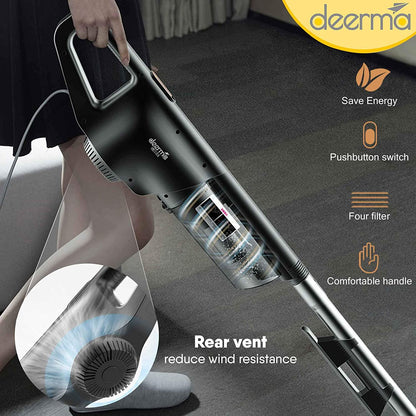 Deerma DX600 2-in-1 Handheld Vacuum Cleaner - Black - ORRO HOME